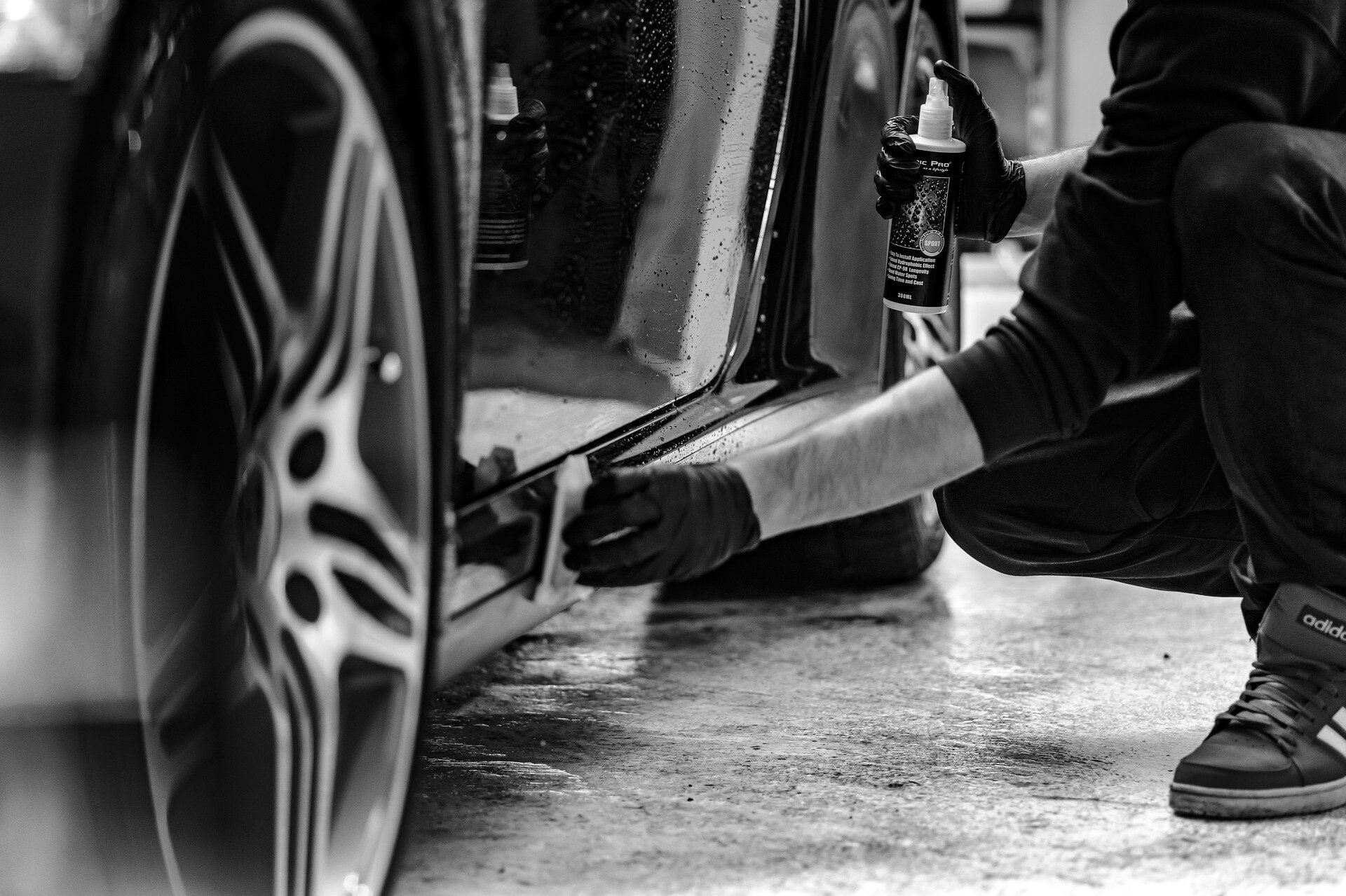 Professional exterior detailing showcasing pristine finish and shine